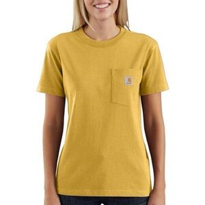 Carhartt Mustard Yellow Tee with Pocket
